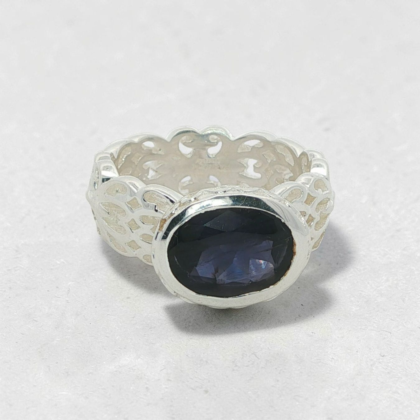 Olga Ribler Anelli: Feiner Silber Ring 925 mit Iolith Grösse 54 – Nuovo (secondo la descrizione) da Luzern venduto da Schmuckoutlet 2