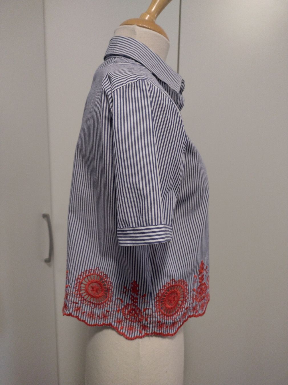 Zara Camicette: Zara Basic Bluse, Grösse S, gestreift mit Spitze! – Usato da Siebnen venduto da greenpingu 2