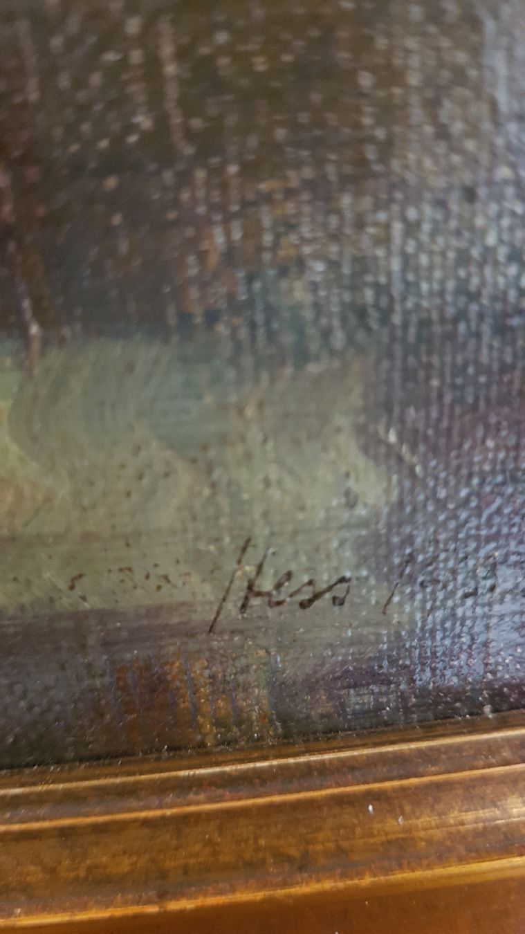 Gemälde: wertvolles Bild von Hess mit Rahmen – Gebraucht aus Zürich von ELISABETHA47 4