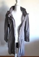 Trendiger grauer Parka mit Kapuze, Grösse L