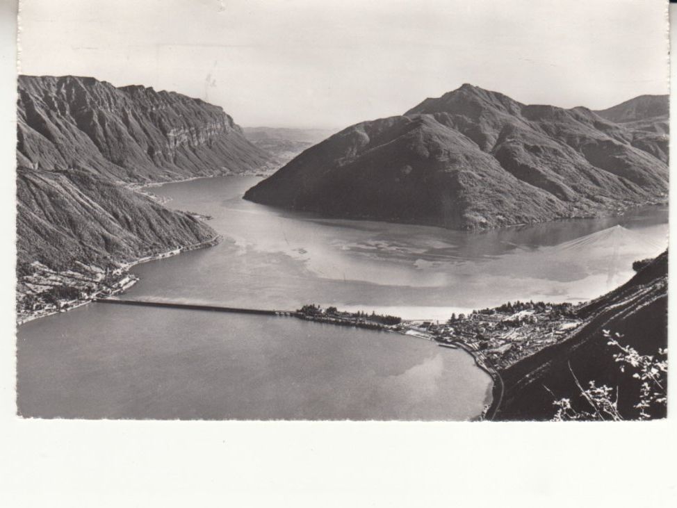 Cartoline postali: Ponte di Melide ca. 1952 – Usato da Bürglen TG venduto da StampGraf