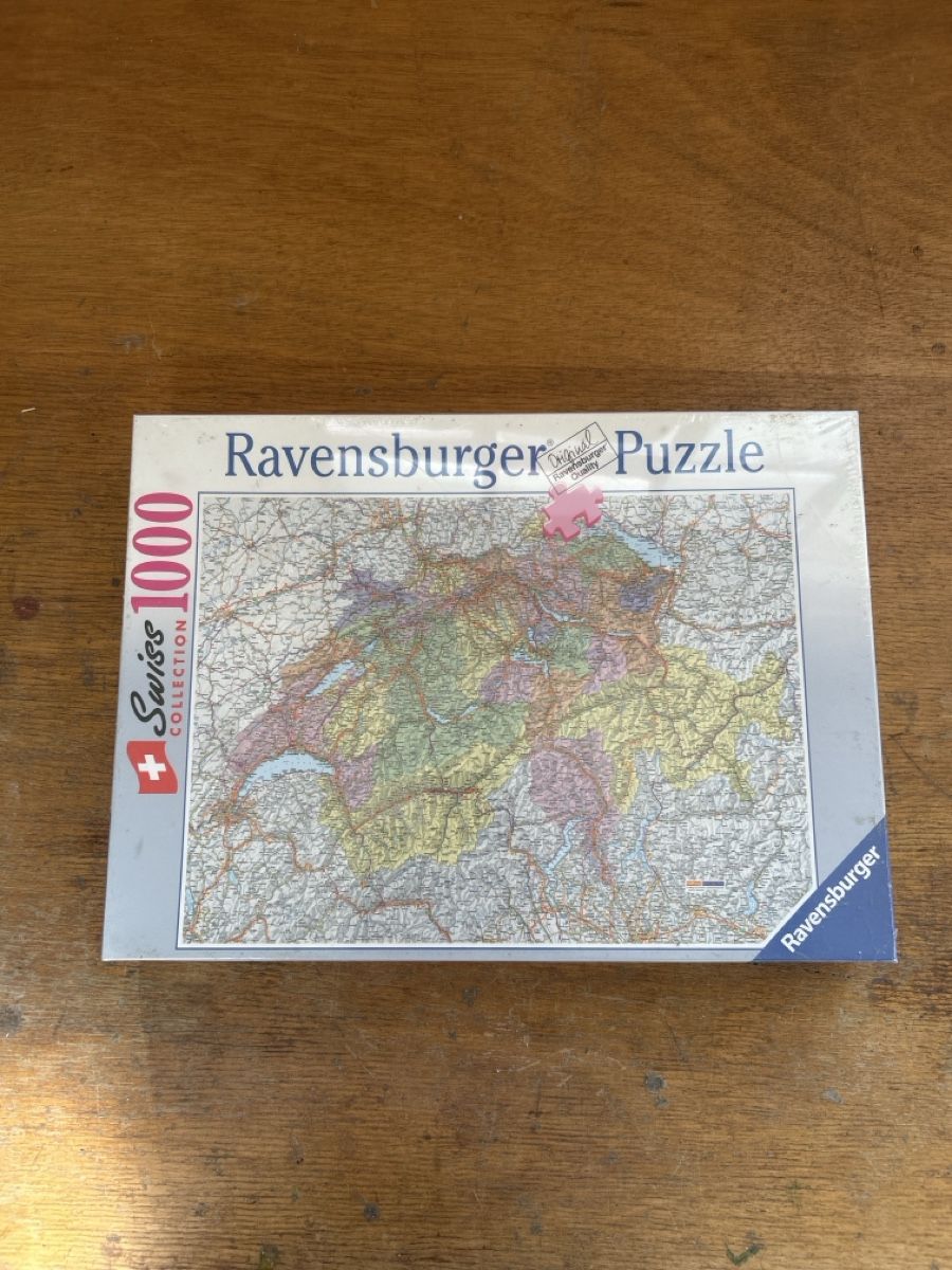 Ravensburger Puzzle: Puzzle Schweizerkarte – Nuovo e nell'imballaggio originale da Burgdorf venduto da Mm.ju