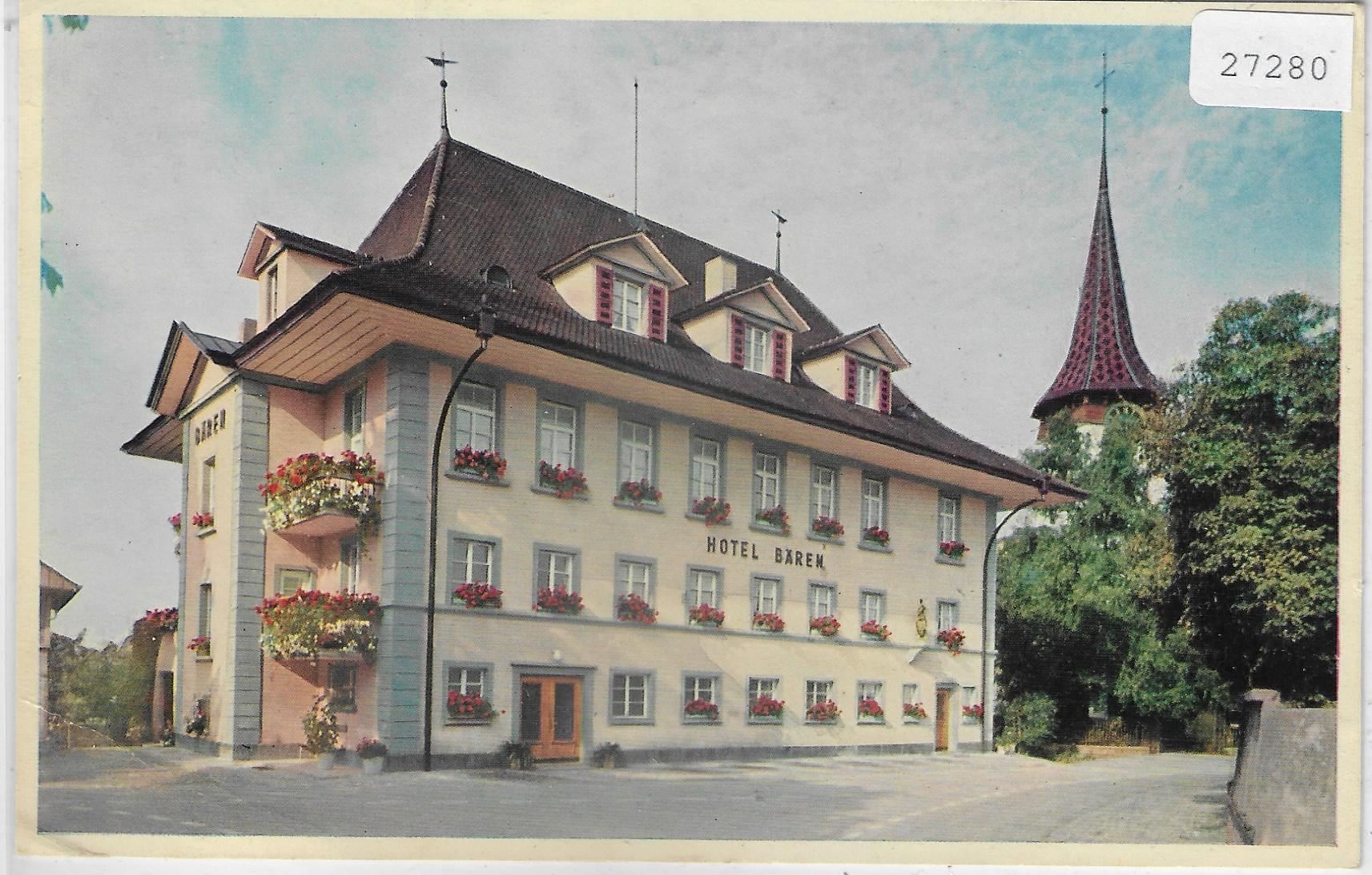 Cartoline postali: Hotel-Restaurant Bären - Biglen – Usato da Ettingen venduto da Kartenplanet