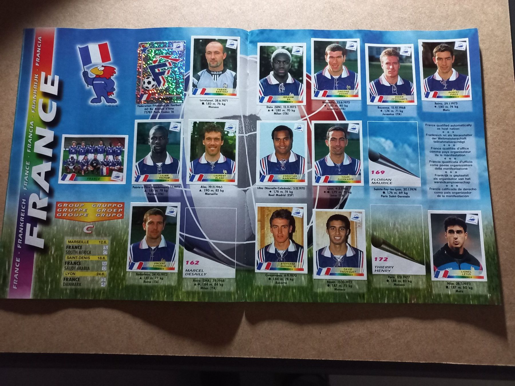 Panini Carte collezionabili: Panini Album Frankreich 1998 – Usato da Brügglen venduto da hokuspokus04 4
