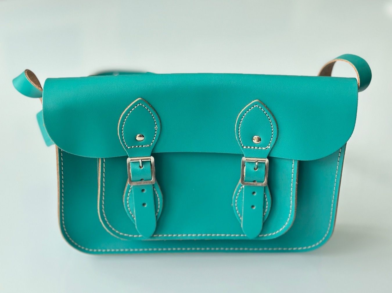 Borse da donna: Ledertasche türkis - neu – Nuovo (secondo la descrizione) da Zufikon venduto da Modestil365 5