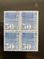 Schweiz 1970 Rollenmarke 50 Rp. 4er-Block Bedarf mit Nummern