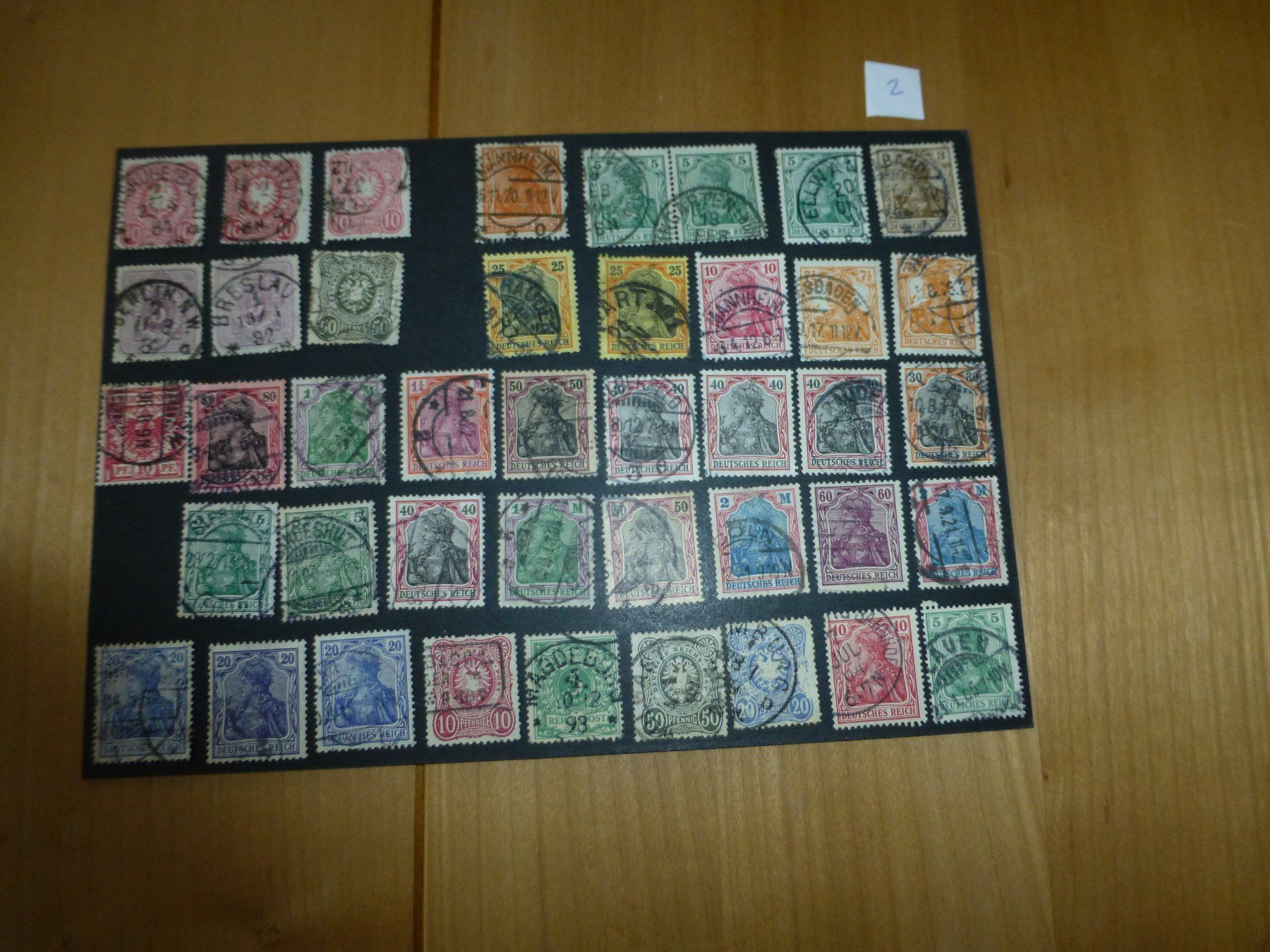 Alle Briefmarken: Deutschland, Diverse alte Briefmarken – Gebraucht aus Bettlach von 1saurer
