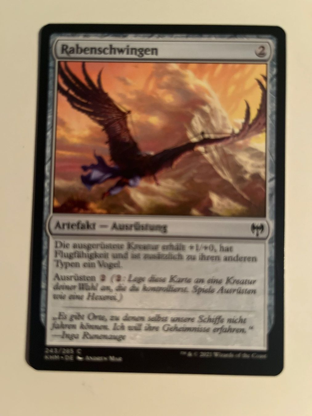 Magic The Gathering Carte collezionabili: 1 x Rabenschwingen - Magic: The Gathering - MtG – Usato da Kriens venduto da Shadi1980