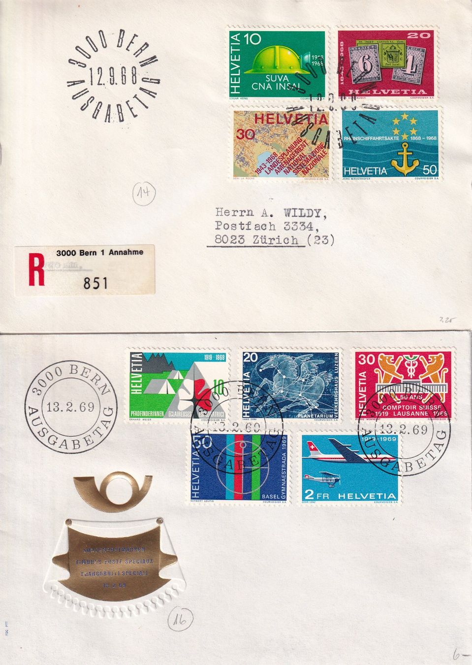 Tutti i francobolli: Lot 8 Briefe FDC 1967 - 1970 – Usato da Rossa venduto da becky05 1