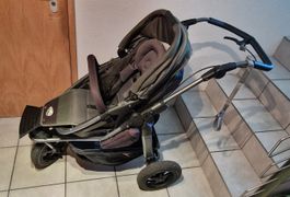 TFK mono Kombikinderwagen mit Luftrad grün, mit Zübehor