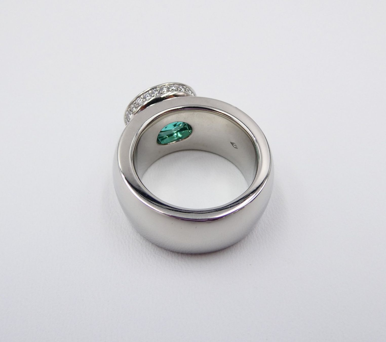 Ringe: JOCHEN POHL TURMALIN RING IN PLATIN MIT DIAMANTEN – Gebraucht aus Luzern von EdiGem 4
