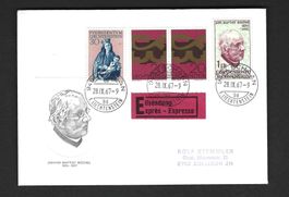 FDC Einschreiben Liechtenstein 67 Eils