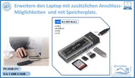 USB C Splitter für PC, Laptop, MacBook