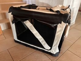 Faltbare Hundetransportbox Grösse XL mit passendem Bett