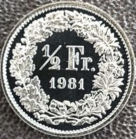 50 Rappen 1981 stgl. / aus Münzsatz