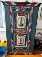 Antiker Bauernschrank bemalt mit Blumenmuster, Top-Zustand!
