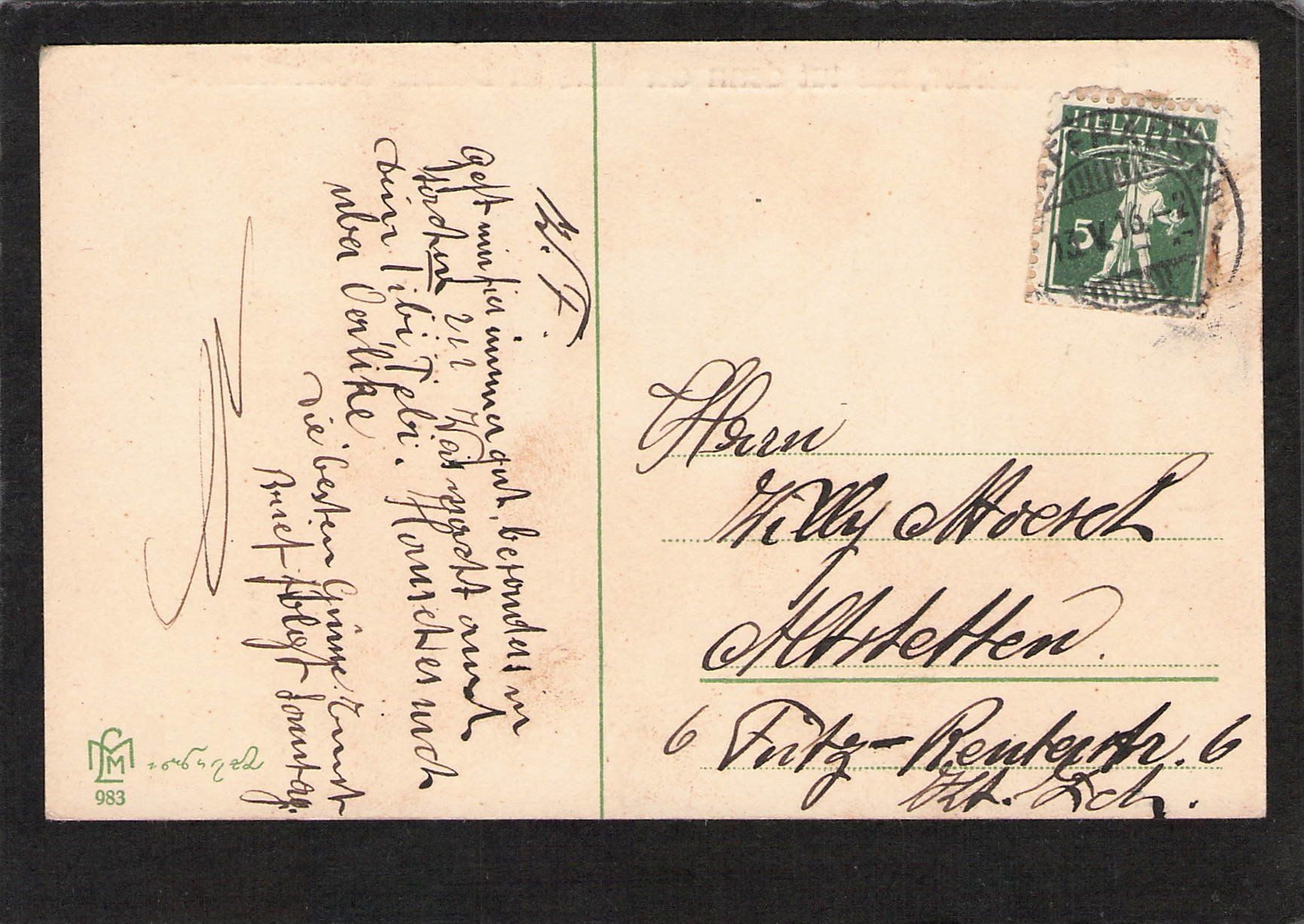 Cartoline postali: Juxkarte – Usato da Reichenburg venduto da ibiza18 1