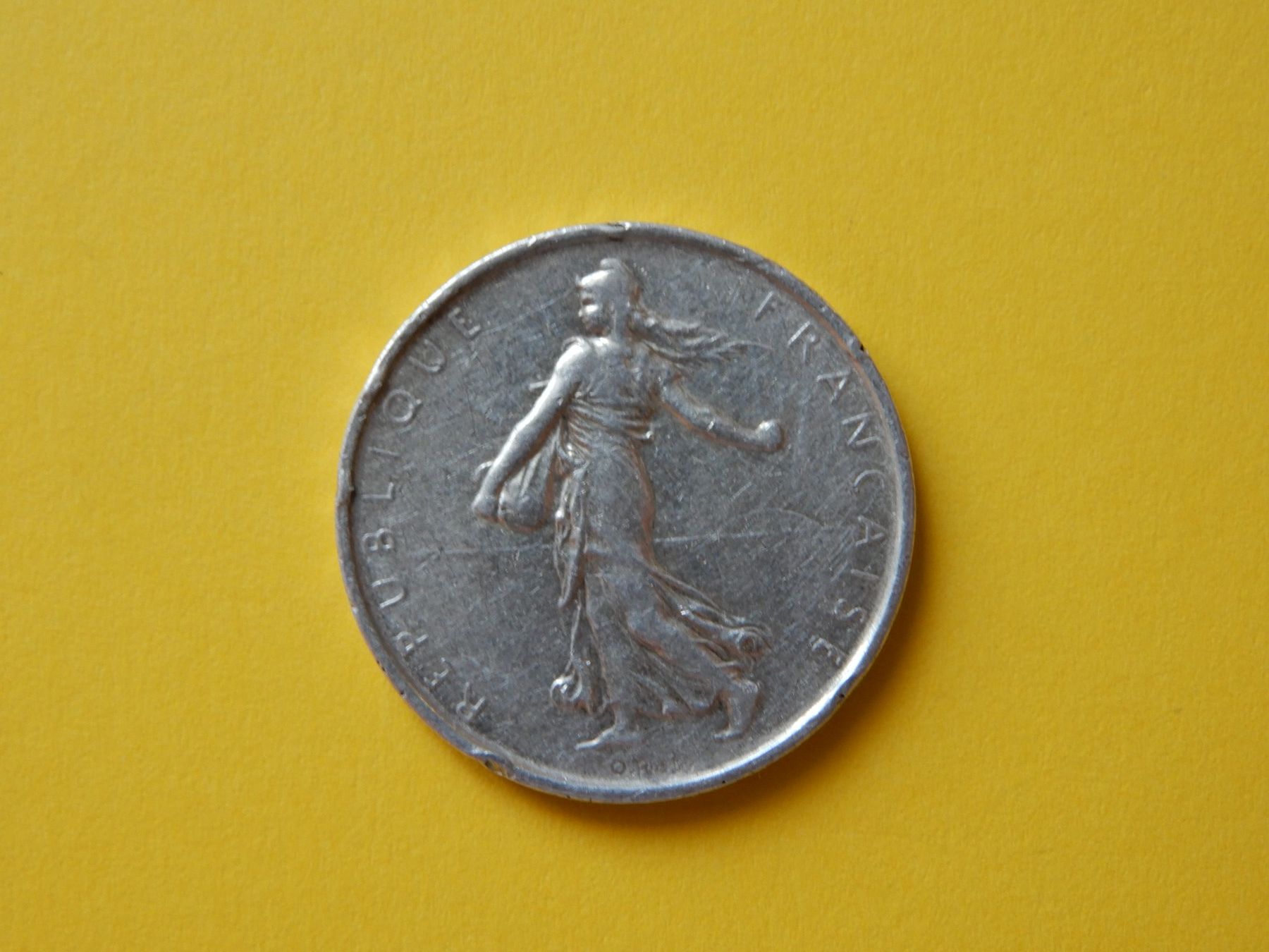 Alle Münzen: 5 Francs Semeuse 1962 Silber 835 – Gebraucht aus Senèdes von Framboise52 1