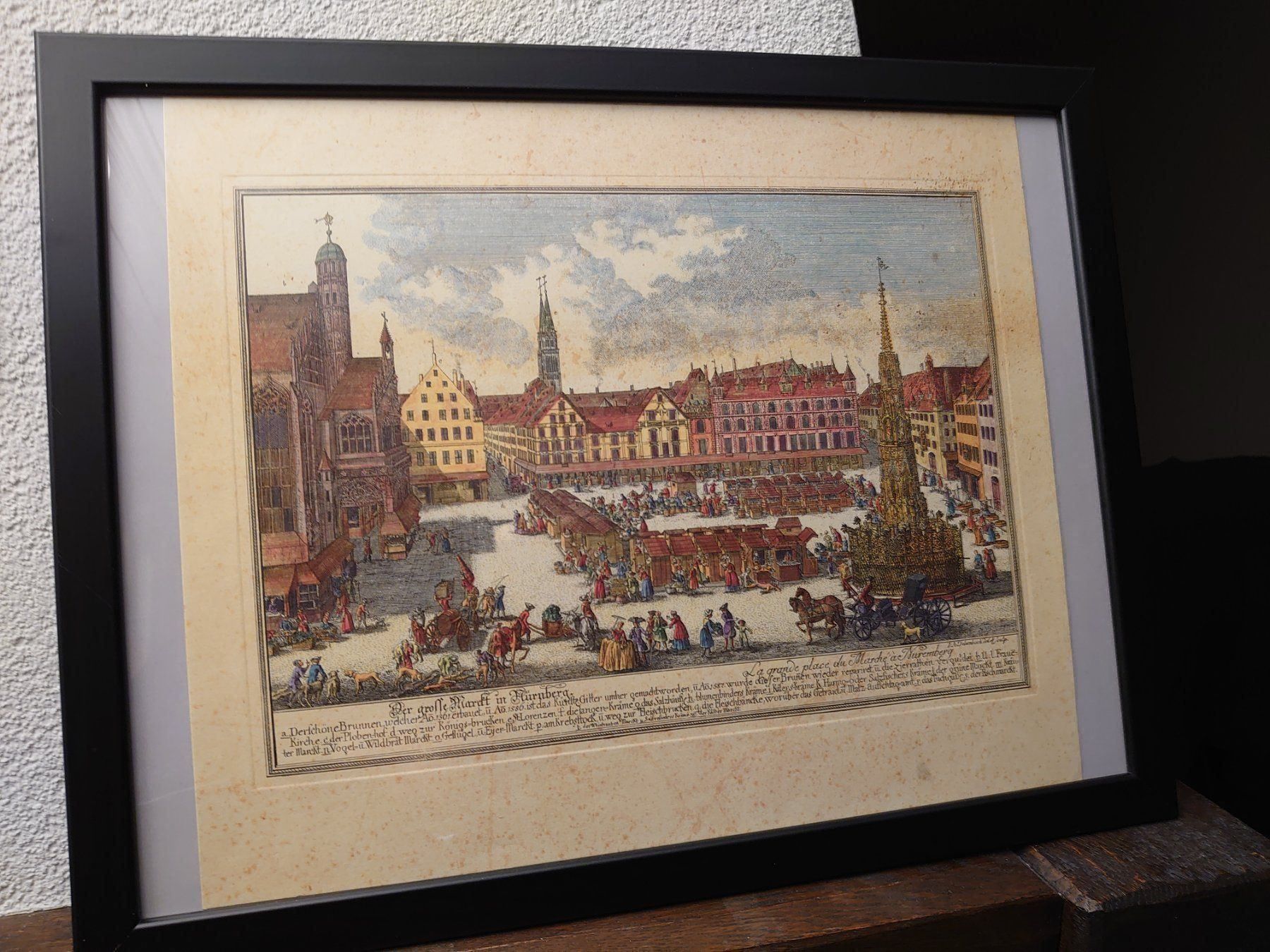 Incisioni: Der grosse Markt in Nürnberg, Delsenbach – Usato da Abtwil SG venduto da rabbit64