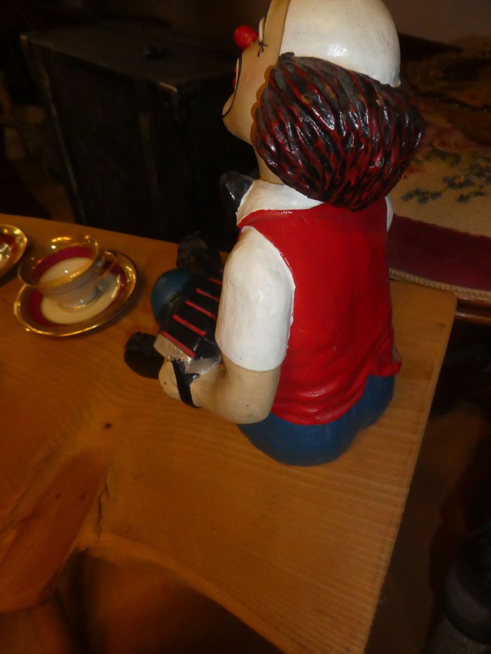 Figuren: Clown Figur mit Handorgel Handarbeit – Gebraucht aus Chur von Diversico2010 1