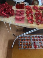 Weihnachts-set rot mit Schachtel