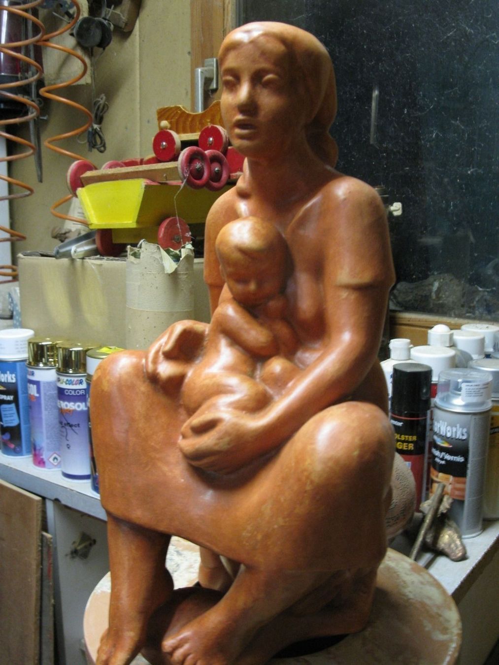 Sculture & Statue: Frau mit Kind – Usato da Altstätten venduto da antikundart 1