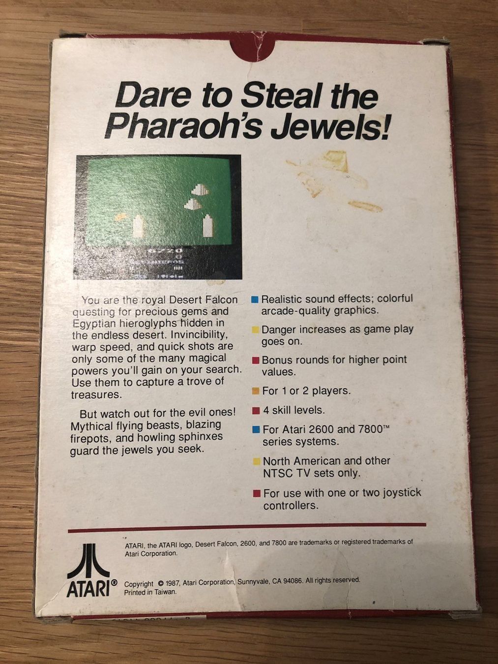 Atari Giochi: Desert Falcon für Atari 2600 – Usato da Kestenholz venduto da Inna09 1
