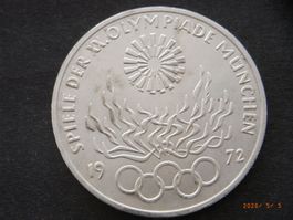 Silbermünze BRD München  1972 10 Mark 15.7 Gramm