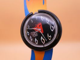 Swatch Midi POP "Hot Stuff" PMB103, 1995, neue Batterie