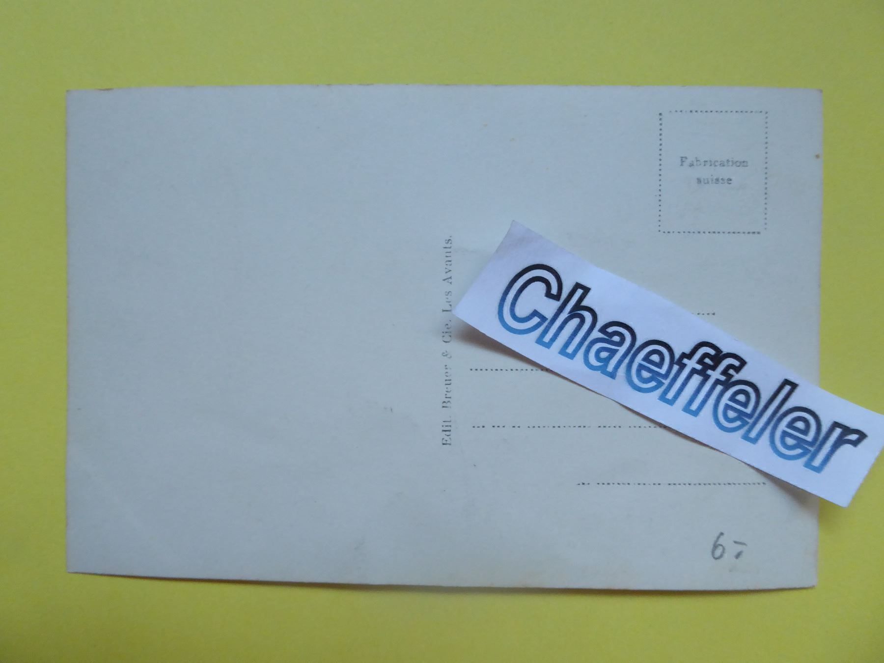 Cartoline postali: 4896  Les Avants - Vue génèrale – Nuovo (secondo la descrizione) da Zürich venduto da Chaeffeler 1