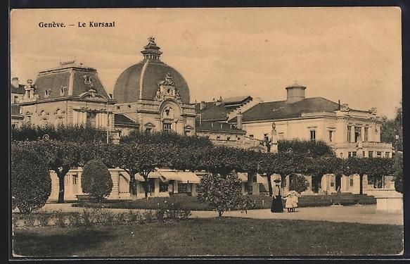 Ansichtskarten: AK Genève, Le Kursaal, 1909 – Gebraucht aus Berlin von bartko-reher