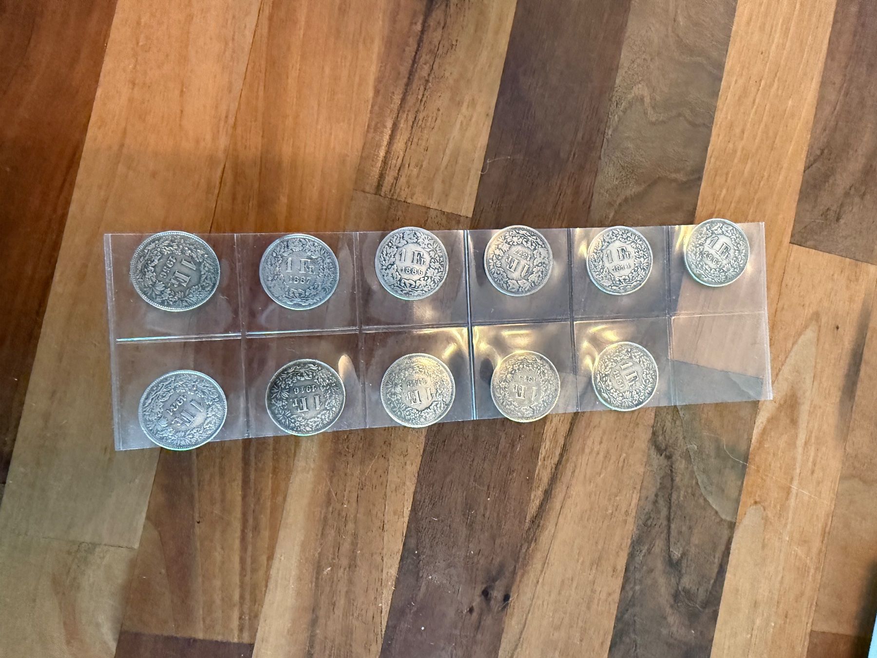 Medaglie: Lot - 11 Stück Silber 1 Franken. – Usato da Abtwil AG venduto da wil_7n89
