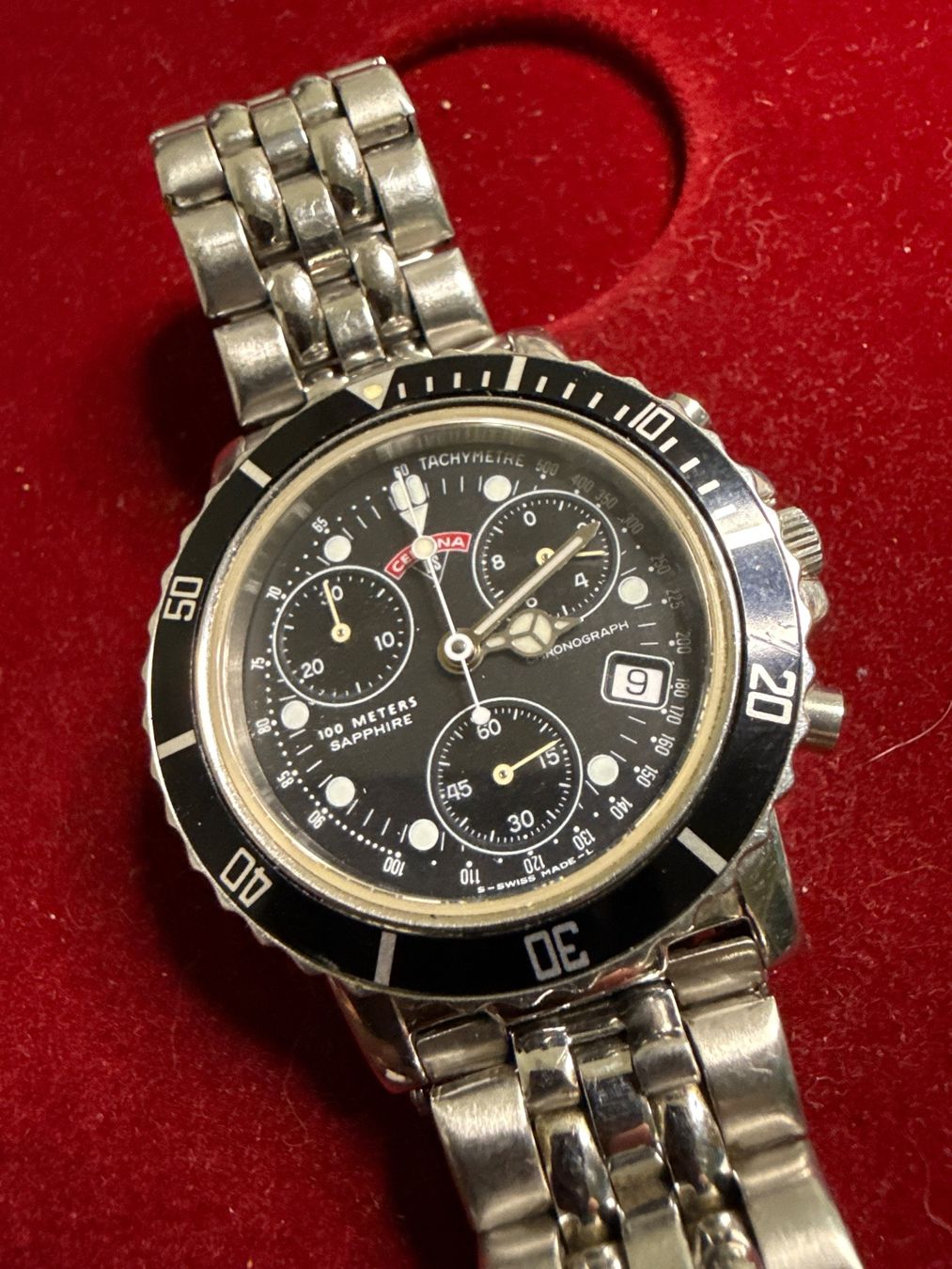 Certina Uhren: Certina Chronograph 38 mm – Gebraucht aus Pfeffingen von Allhandelklgwatches