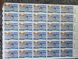 Flugmarken-Set 50 J. Jubiläum Alleinflug Flugzeug 1977 USA 
