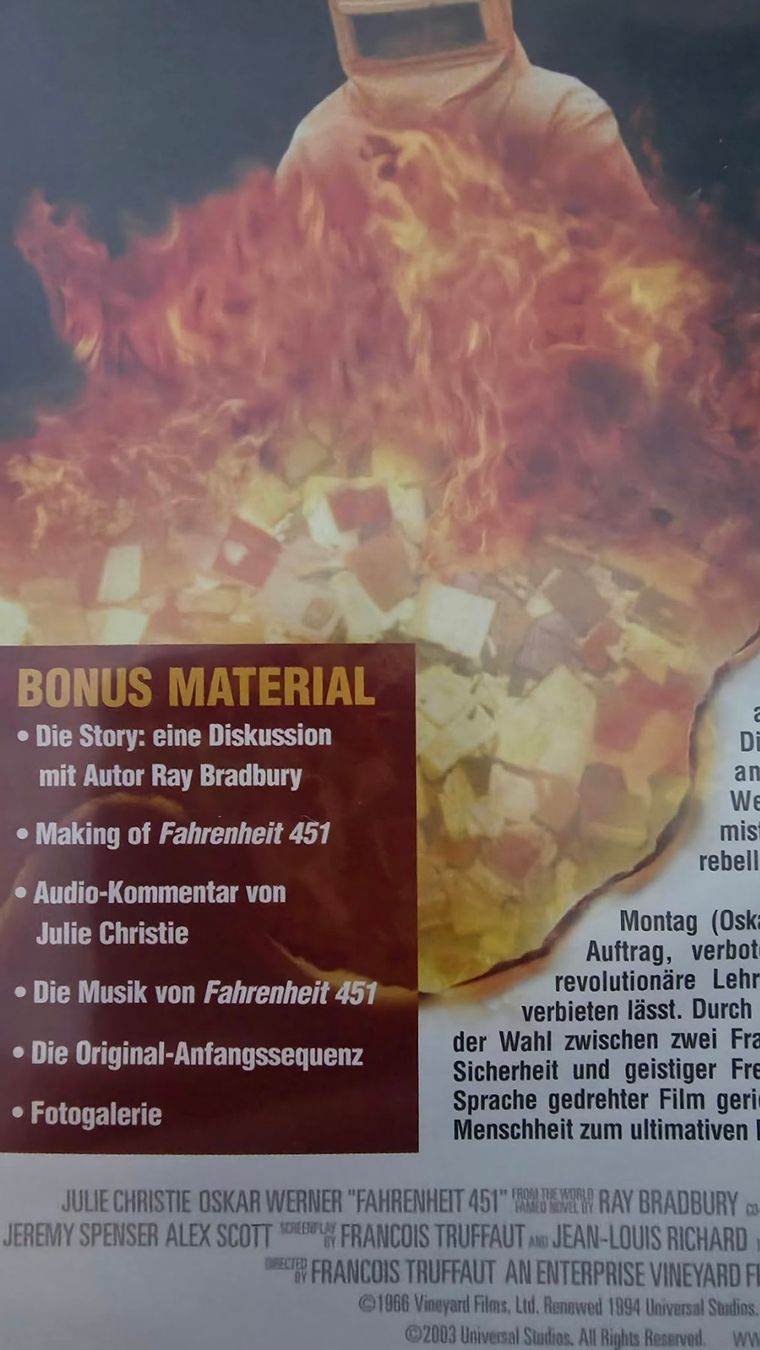 Alle DVDs: DVD Fahrenheit 451 – Gebraucht aus Zürich von csm04 1
