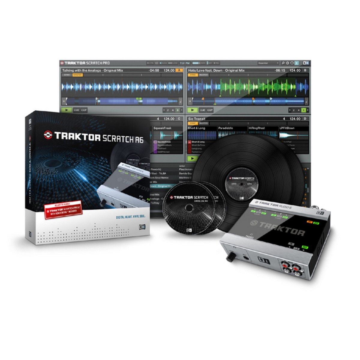 Tracteurs: Native Instruments Traktor Scratch A6 USB-Audiointerface – D'occasion à Langendorf par Andy-y80