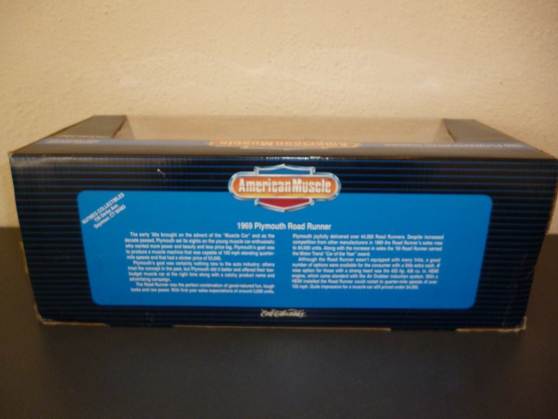 Chrysler Modellautos: Plymouth Roadrunner 69er Conv. 1:18 – Neu und originalverpackt aus Niederwil SG von Kaicorner03 2