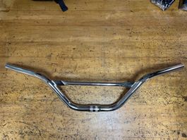 Lenker Vorbau 15 cm geschwungen mit Strebe Chrom