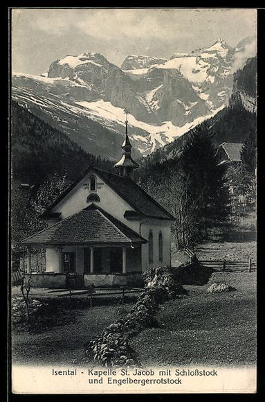Cartoline postali: Isenthal, Kapelle St. Jakob mit Schlosss – Usato da Berlin venduto da bartko-reher