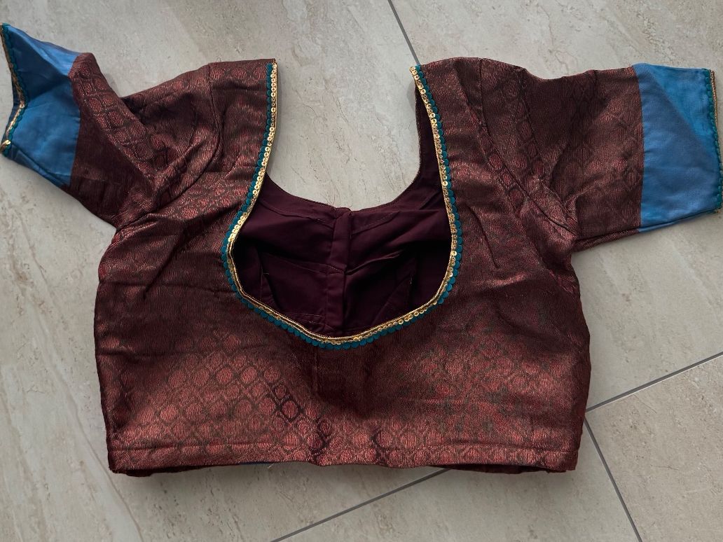 Kleider: Saree in blau bronze – Neu (gemäss Beschreibung) aus Wichtrach von Alyasahana 2