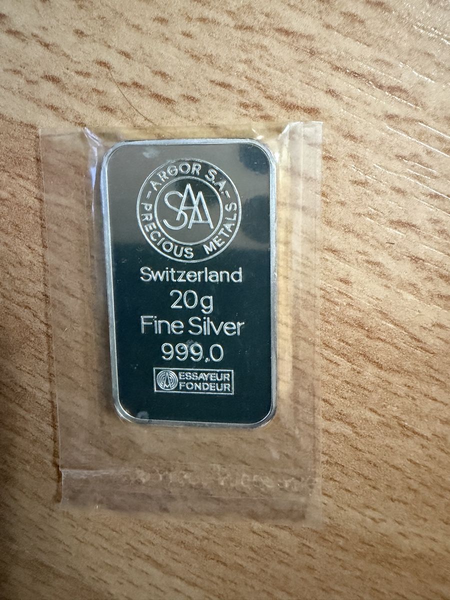 Metalli preziosi: 20 Gr. Silberbarren Argor SA Metals vac. – Nuovo (secondo la descrizione) da Zug venduto da specki5 3
