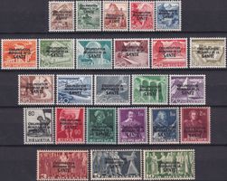 1948 OMS: 1-25 (Versch. Darstellungen) ungebraucht *, 250.-