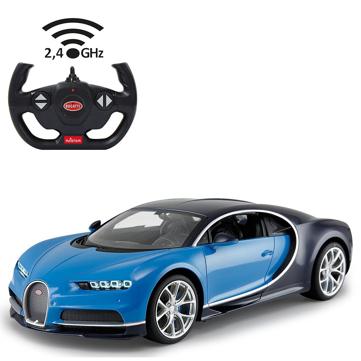 Modellismo RC: Bugatti Chiron 1:14 blau 2,4Ghz – Nuovo e nell'imballaggio originale da Rietheim venduto da PeraLux 2