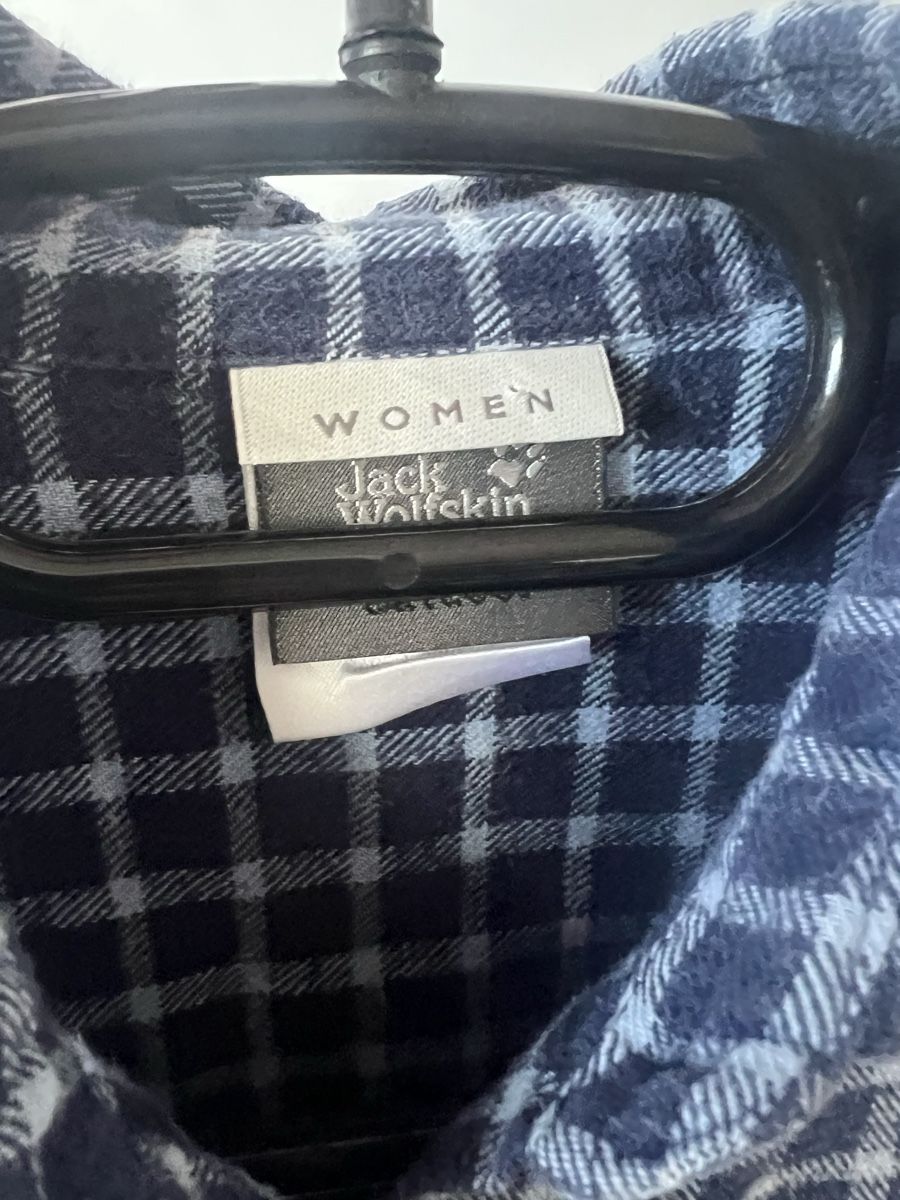 Jack Wolfskin Blusen: Jack Wolfskin Hemd blau kariert, Gr. S, Baumwolle – Gebraucht aus Langenthal von ivet7 2