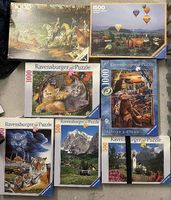 Ravensburger Puzzle Konvolut 1 x 1500,3 x1000, 3 x500 Teile