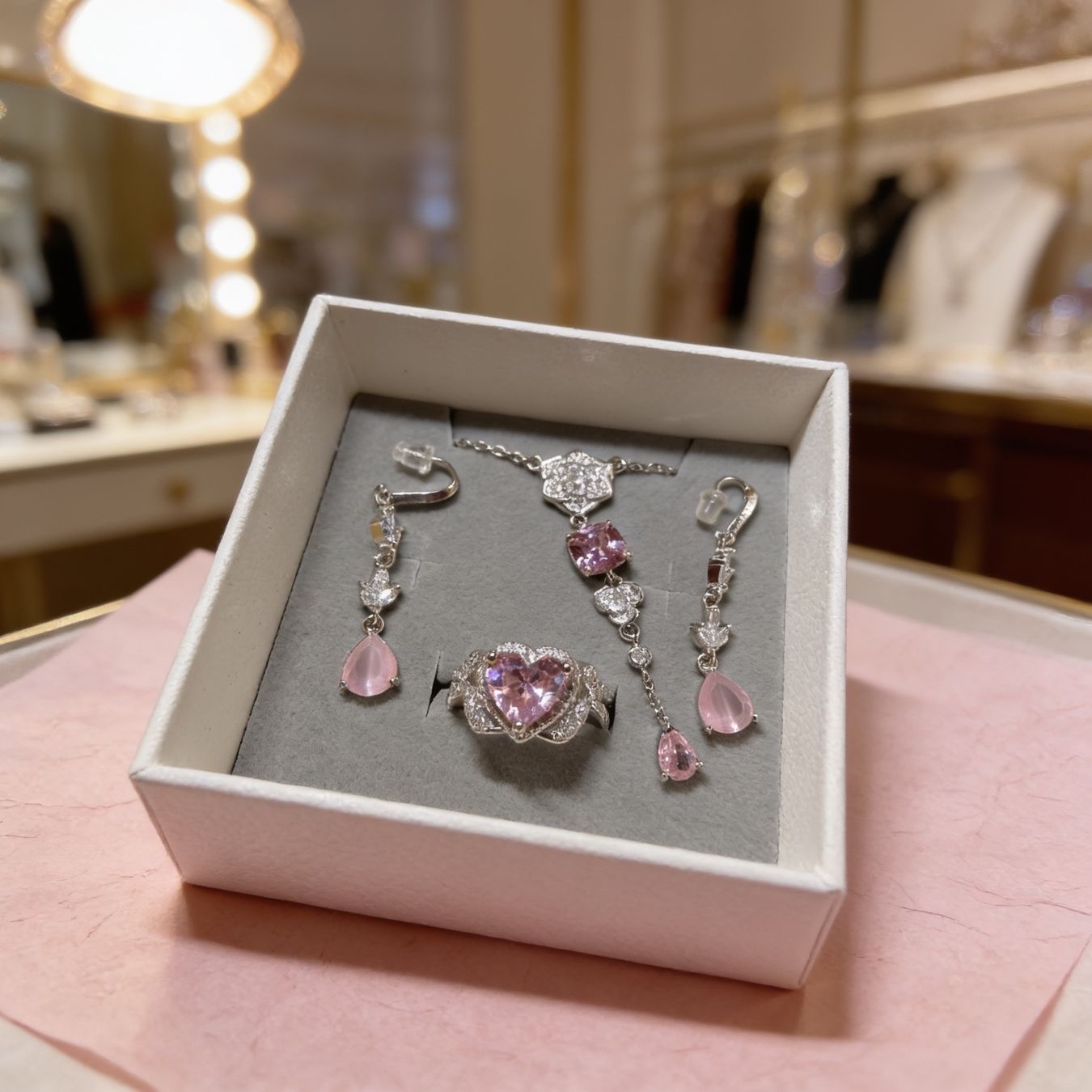 Altri gioielli: Parure Faubourg Rose – Nuovo e nell'imballaggio originale da St-Maurice venduto da Sandrinette123 2