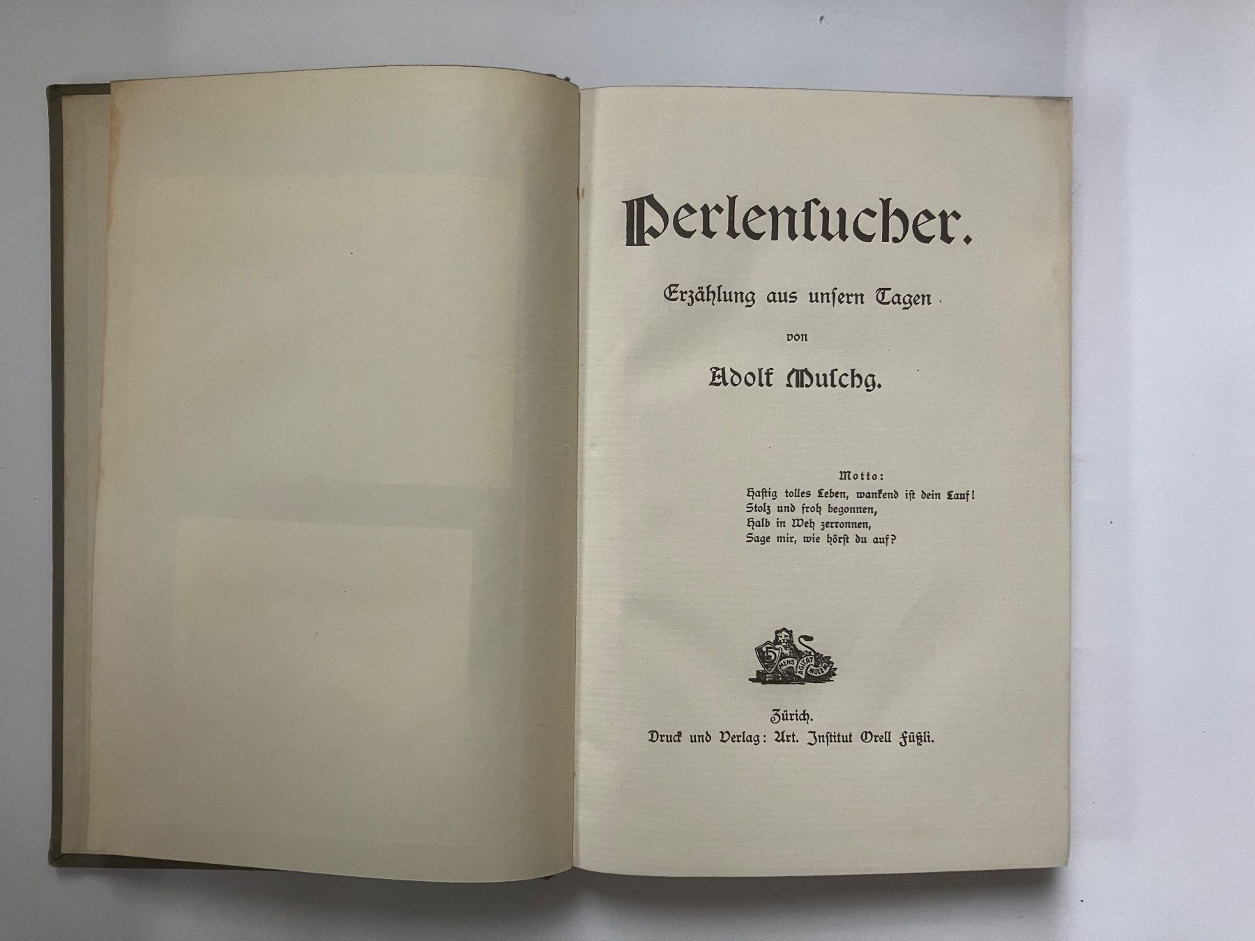 Libri: Adolf Muschg Perlensucher – Usato da ZUERICH venduto da Carolus1 2