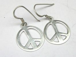 Ohrringe Ohrhänger Silber 925 PRO Peace