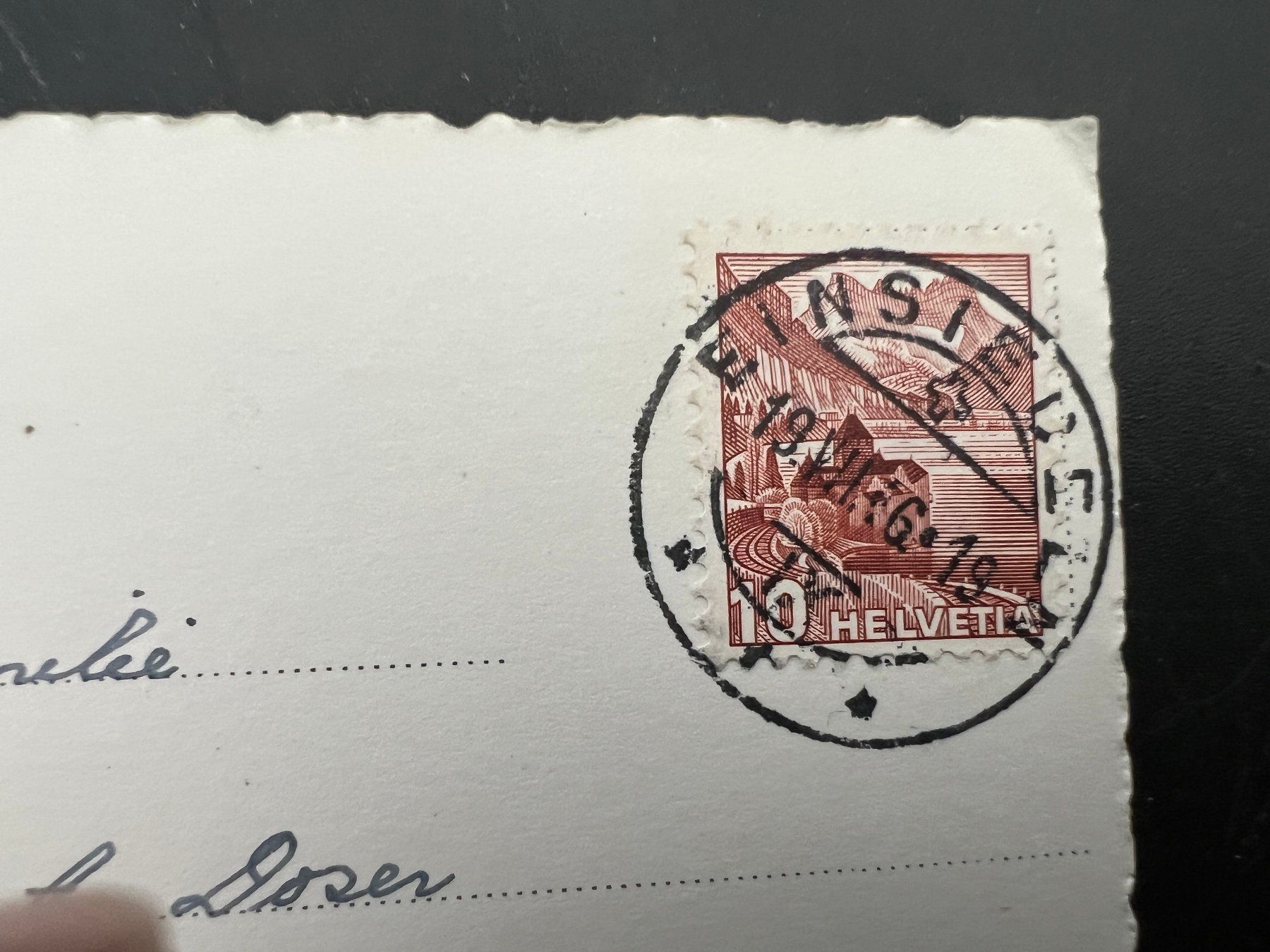 Cartoline postali: AK   1946 Einsiedeln    (G1363) – Usato da Hinwil venduto da Sidi4 1