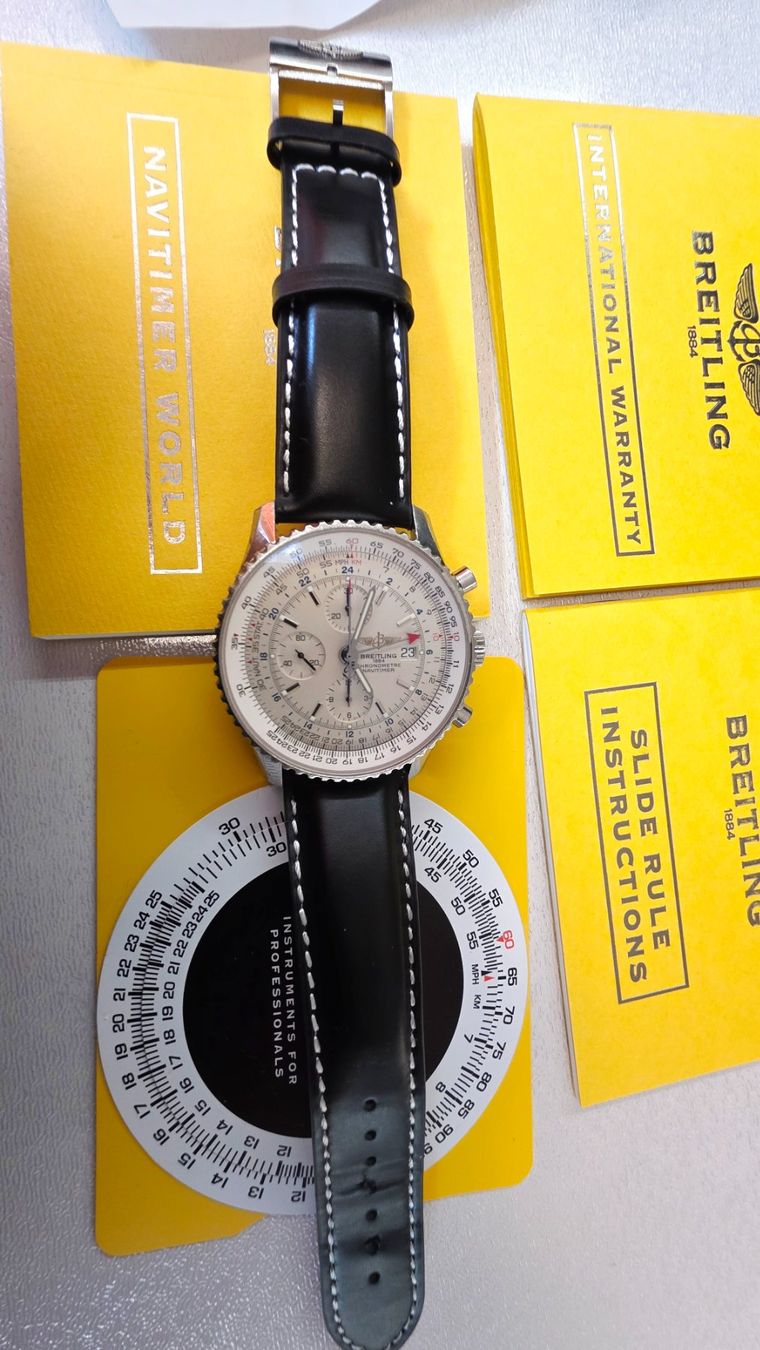 Breitling Montres: Breitling Navitimer GMT World 46mm Full Set – D'occasion à Winterthur par Navitimer 6